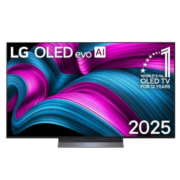 Vue de face de 55 pouces (139 cm) | LG OLED evo AI C5 | 4K Smart TV | 2025 OLED55C5ELB
