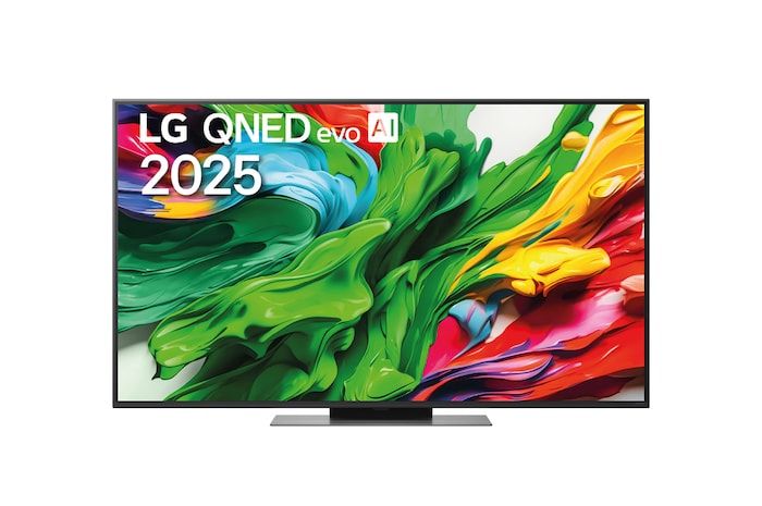Vue avant de 55 pouces (139 cm) | LG QNED evo AI QNED87 MiniLED | 4K Smart TV | 2025 55QNED87A6B