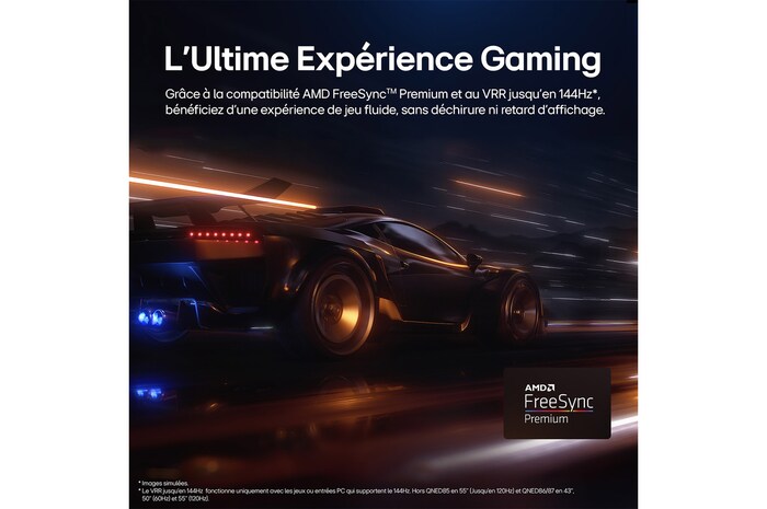 LG Smart TV LG QNED evo AI QNED86 MiniLED 4K 2025 55 pouces, LG 55QNED86A6A