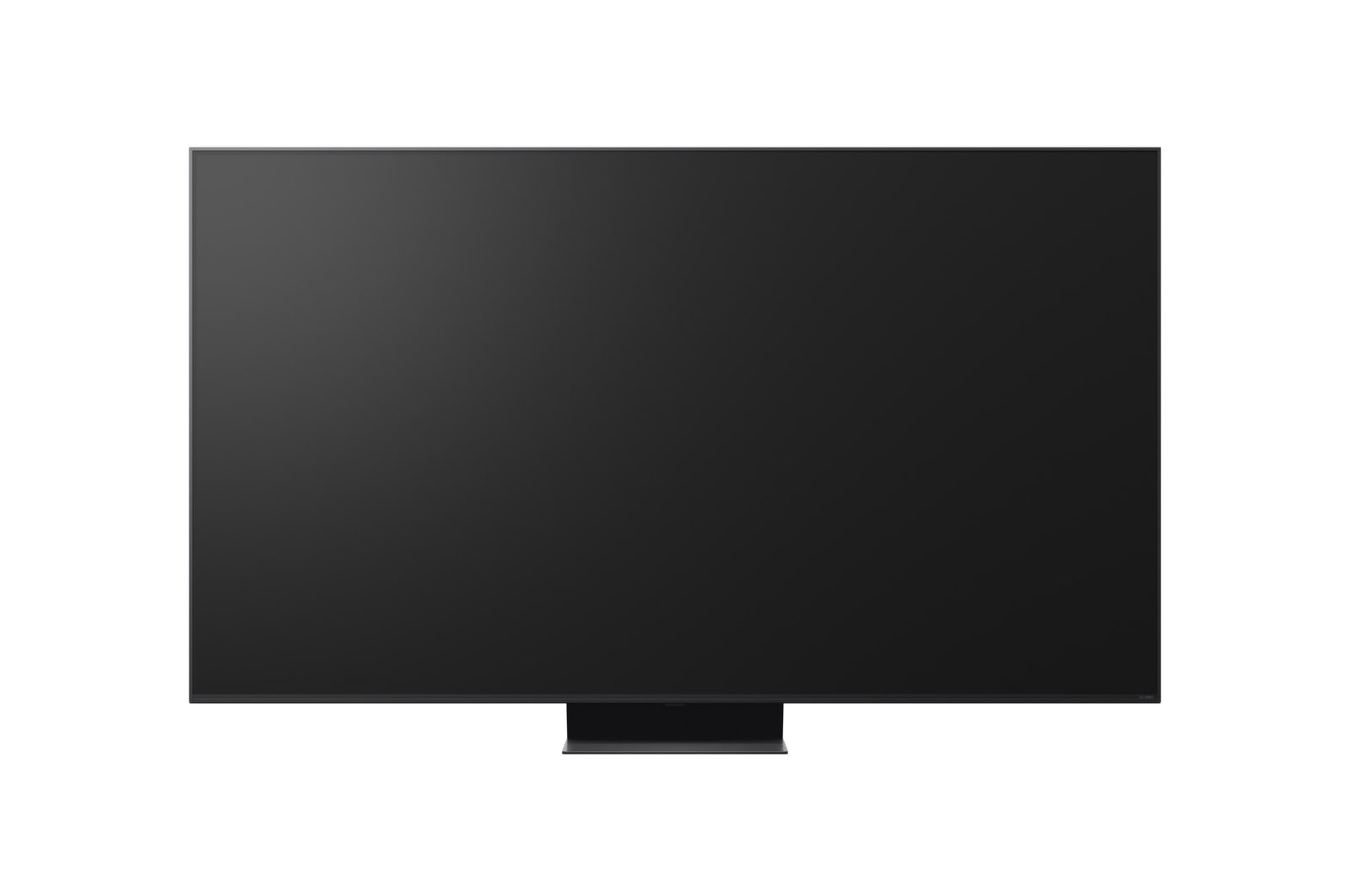 Rear view of LG QNED evo TV.