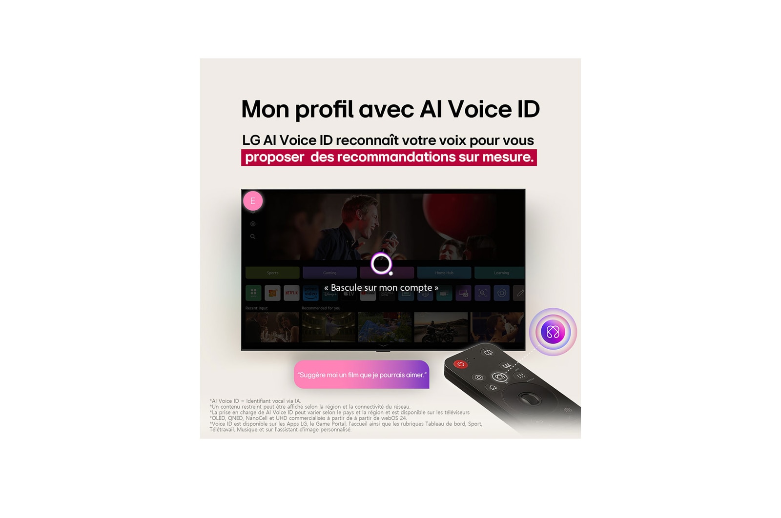 LG TV LG QNED | 2025 | 86'' (217 cm) | 4K UHD | Processeur α8 AI 4K Gen2, LG 86QNED86A6A