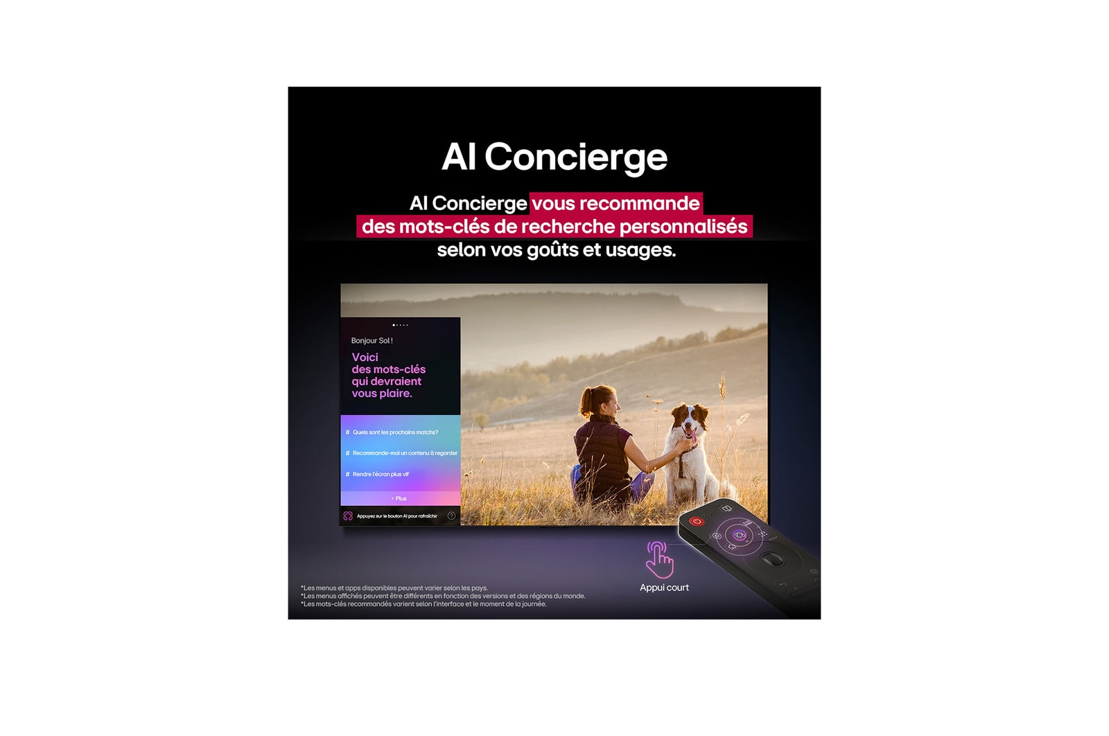 LG TV LG QNED | 2025 | 86'' (217 cm) | 4K UHD | Processeur α8 AI 4K Gen2, LG 86QNED86A6A
