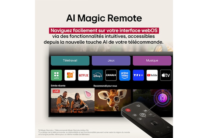 AI Magic Remote - télécommande plate