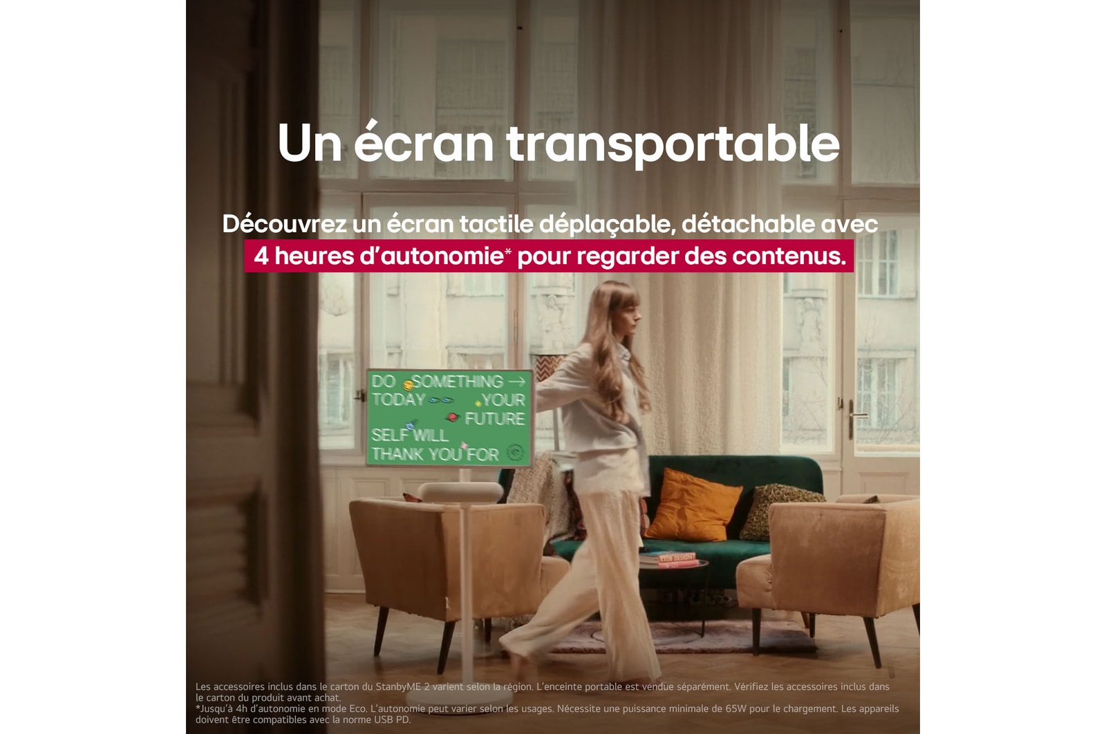 Un écran transportable