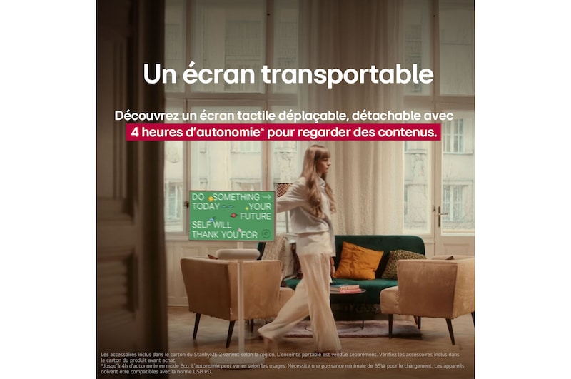 Un écran transportable