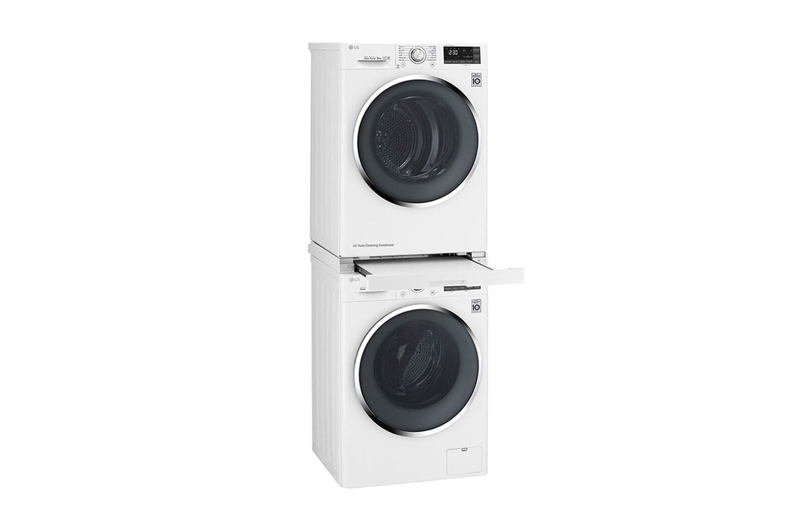 LG Kit de superposition Lave-linge / Sèche-linge I Étagère extensible | Blanc, DSTWH