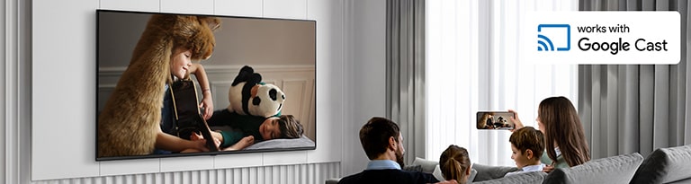 Les clients de l’hôtel utilisent Google Cast pour appairer un smartphone avec la TV dans la chambre afin d’accéder au contenu.