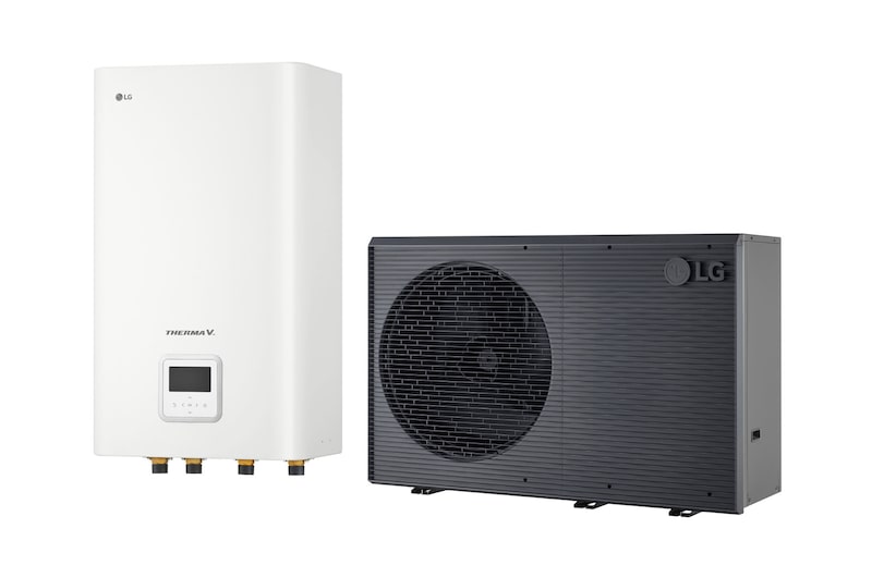 Vue avant de Unité Hydro Monobloc R290, 3Ø, 16 kW HN1639HC NK0 + HM163HF UB60