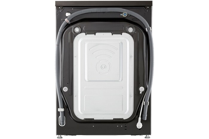 Vue arrière du lave-linge 11/6 kg LG F164R78BSTA montrant le panneau arrière et les raccordements.