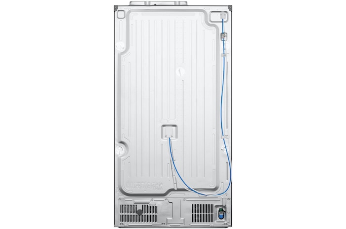 Réfrigérateur Américain LG GSJC40PYPE : Vue arrière de l'appareil, montrant le design **Clean Back** et le câblage minimalement exposé.