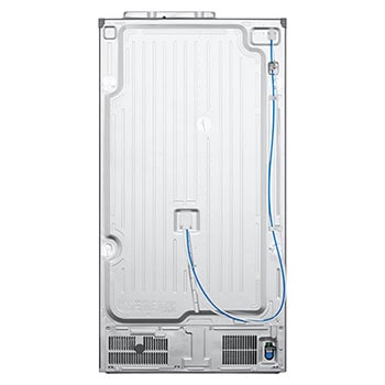 Réfrigérateur Américain LG GSJC40PYPE : Vue arrière de l'appareil, montrant le design **Clean Back** et le câblage minimalement exposé.