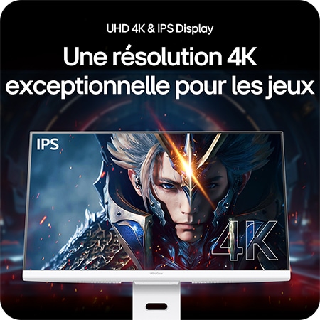 Moniteur Gaming LG UltraGear 32G810SA, affichant un excellent jeu en résolution 4K grâce à la dalle UHD 4K IPS.