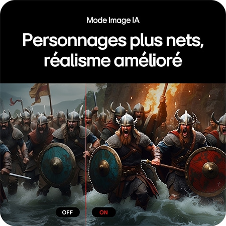 Moniteur Gaming LG UltraGear 32G810SA, présentant la fonction AI Picture qui offre des caractères plus nets et un rendu plus réaliste pendant le jeu.