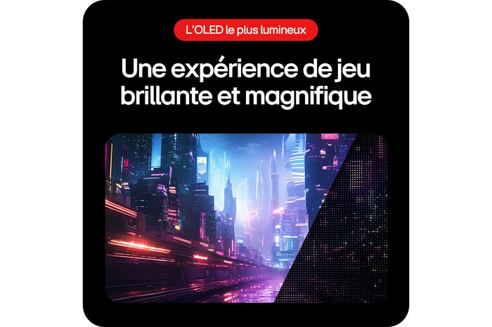 Moniteur Gaming LG UltraGear 34GS95QE offrant une brillance exceptionnelle pour une expérience de jeu magnifique grâce à la technologie LG OLED avec MLA+.