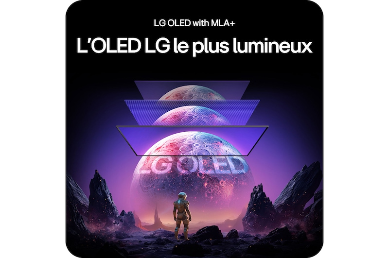 Moniteur LG 27GX790A mettant en avant la technologie LG OLED avec MLA+, offrant l'image OLED la plus lumineuse avec un contraste supérieur pour une qualité visuelle exceptionnelle.