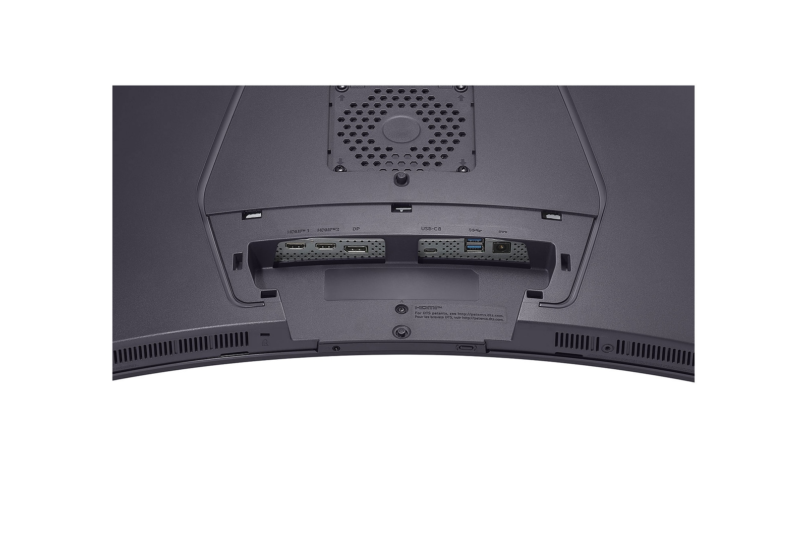 vue arrière avec voyants allumés