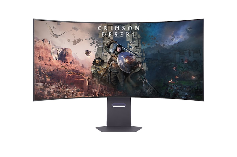Vue avant de 45' (113 cm) | Moniteur gaming OLED 5K 21:9 | Résolution WUHD 5120 x 2160 LG 45GX950A-B
