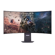 Vue avant de 45' (113 cm) | Moniteur gaming OLED 5K 21:9 | Résolution WUHD 5120 x 2160 LG 45GX950A-B