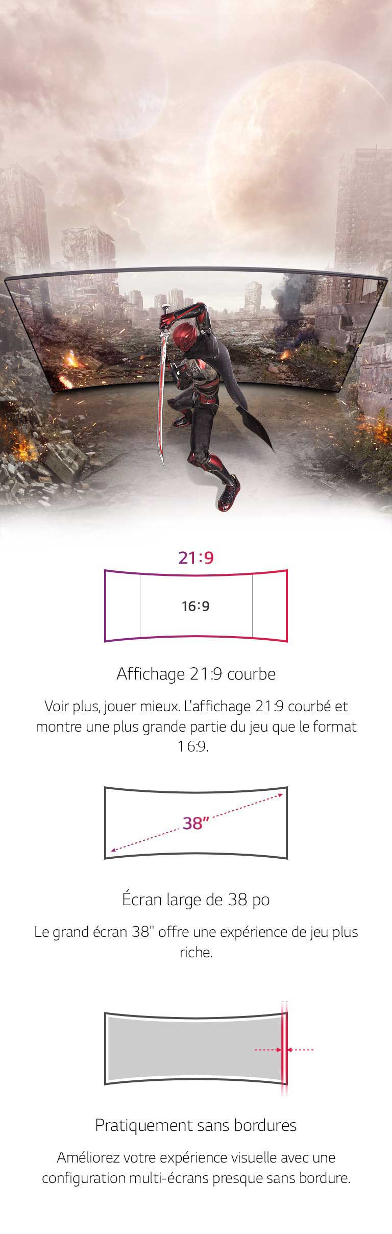 Design accrocheur et éclairage sphérique de l'UltraGear™