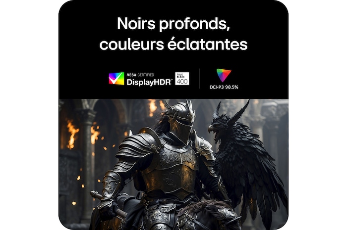 Moniteur LG 45GX90SA en tant qu'écran OLED UltraWide de 45 pouces est placé dans un setup premium avec vue sur la ville, affichant l'interface webOS avec applications de jeu et de streaming.