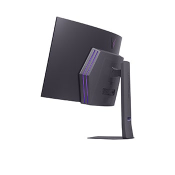 vue latérale du moniteur incliné