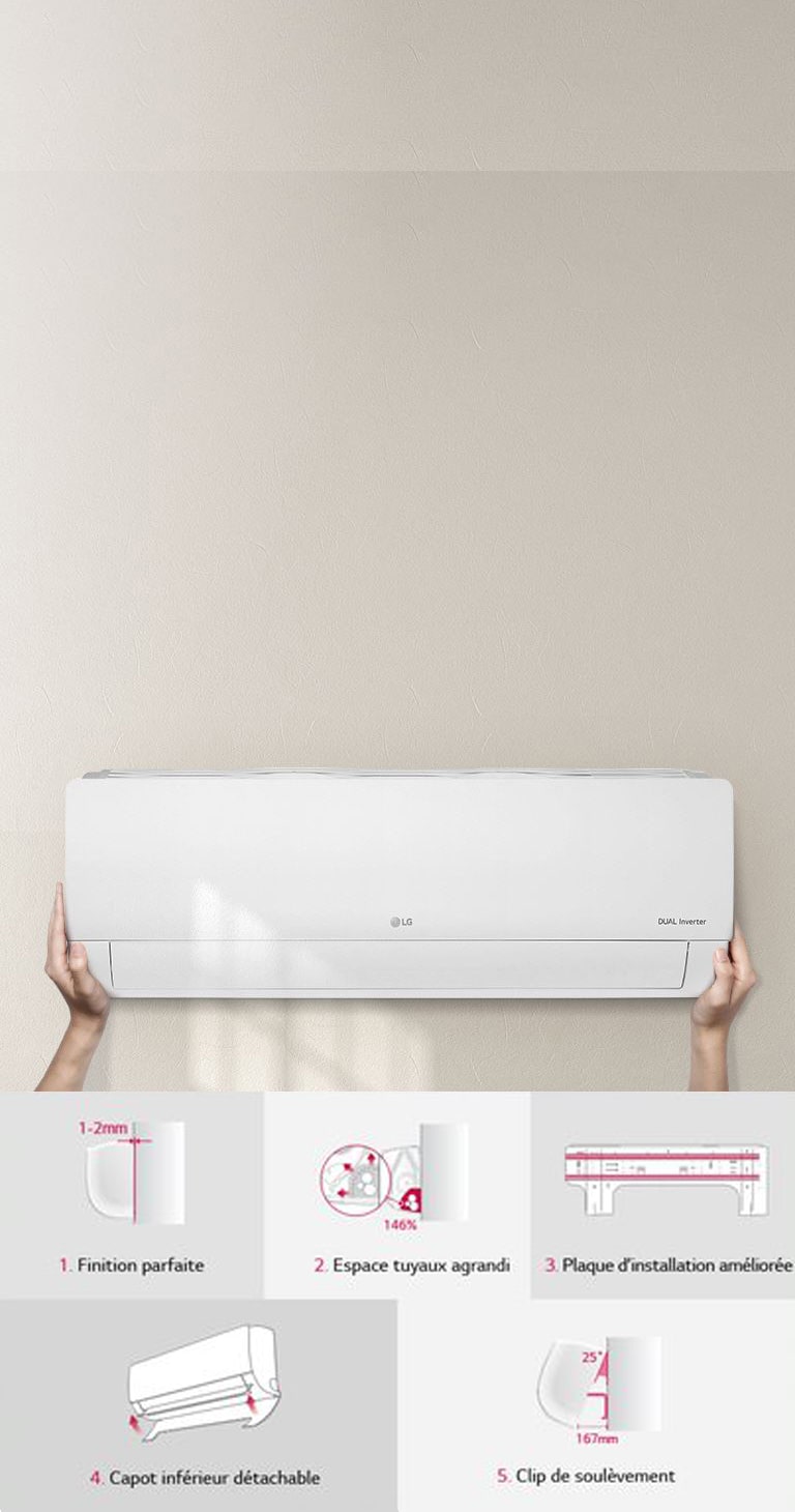 Détails de l'installation du climatiseur