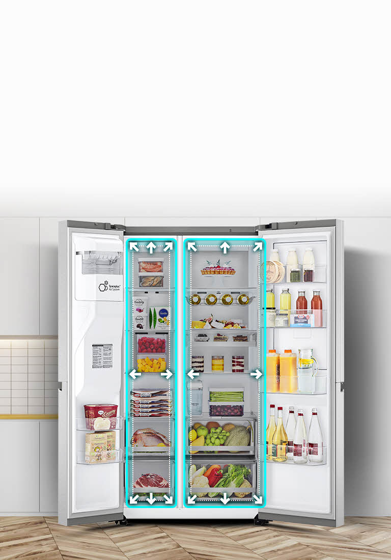 LG GSLV91MBAC.AMBQEUR frigo américain Pose libre 635 L C Acier inoxydable