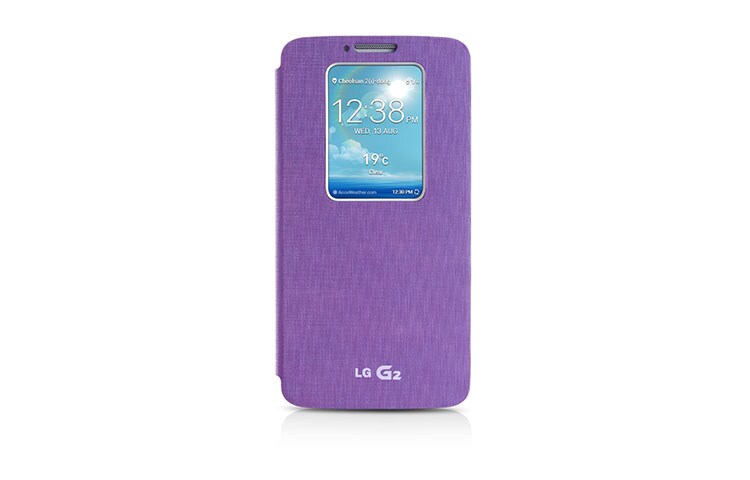 LG ETUI FOLIO QUICKWINDOW™ POUR LG G2, LG CCF-240G