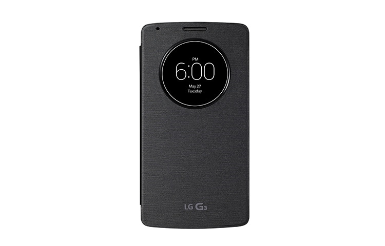 LG Housse folio Quick Circle pour LG G3 avec induction, LG CCF-340G