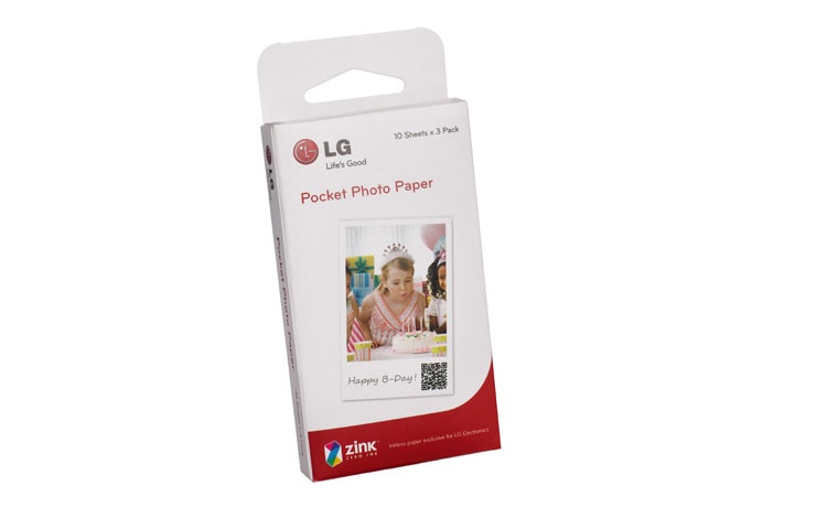 LG Papier Zink (Zero Ink) pour Pocket Photo, LG PS2203