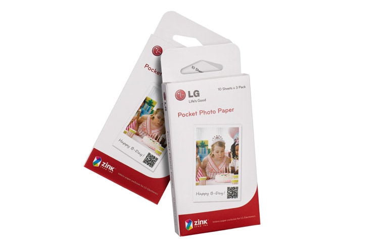 LG Papier Zink (Zero Ink) pour Pocket Photo, LG PS2203