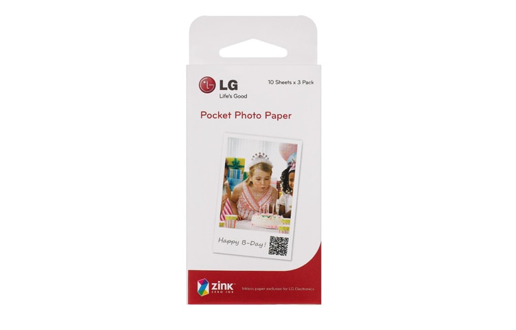 LG Papier Zink (Zero Ink) pour Pocket Photo, LG PS2203