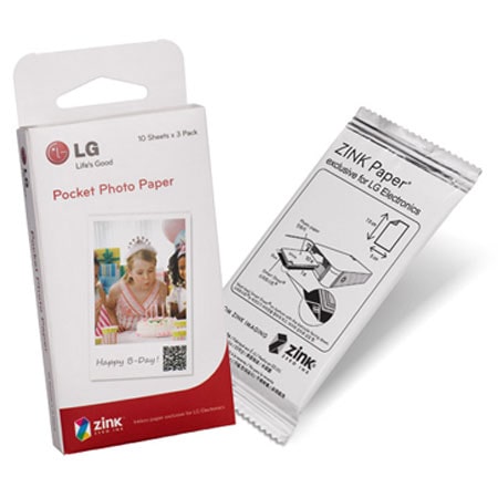 Papier Zink par 50, Papier pour imprimante Zero Ink (Zink)