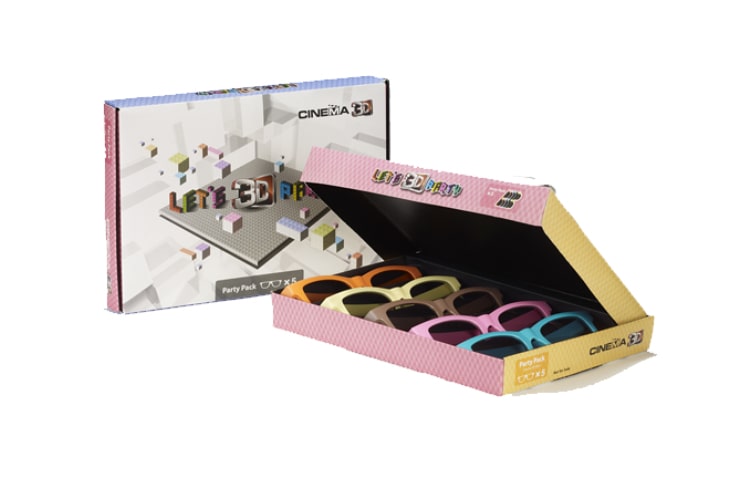 Vue avant de Lunettes 3D pour TV LG AG-F215