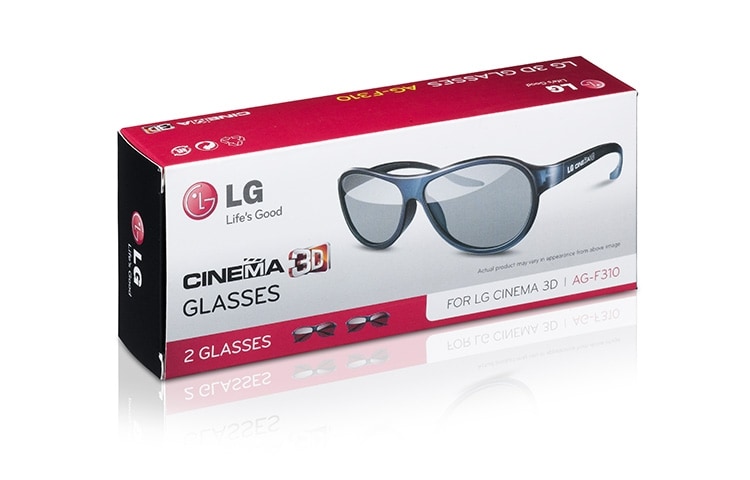 LG Dual | Play | Sans scintillement | Sans batteries | Légères | Confortables | Design moderne, LG AG-F310DP