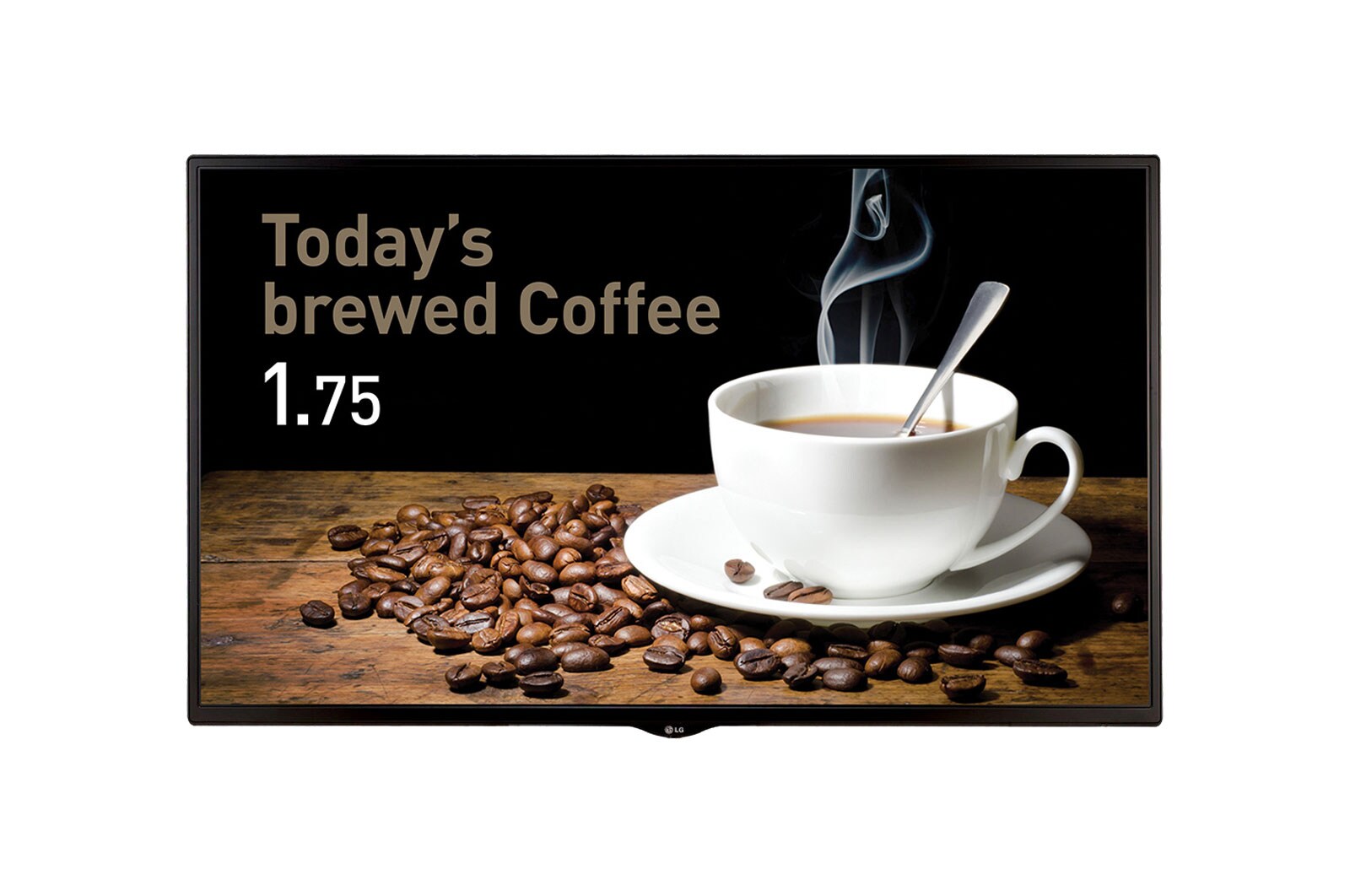 Vue avant de 43 po 350 nits FHD Affichage standard LG 43SE3KD-B