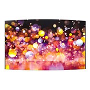 Vue avant de Cadre ouvert flexible incurvé LG 55EF5E-L