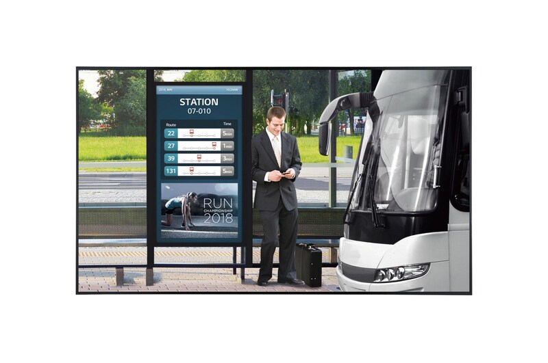 Vue avant de 55 po 3000 nits FHD Cadre ouvert à luminosité élevée LG 55XF3E-B