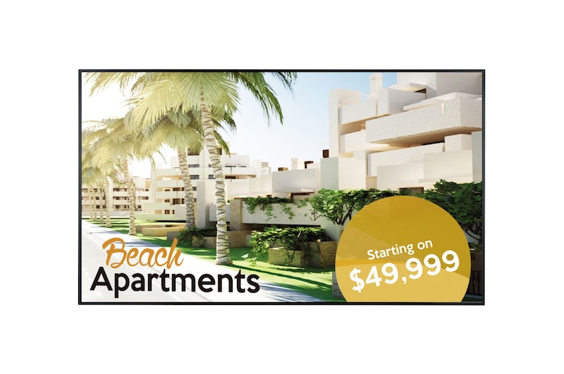 Vue avant de Cadre ouvert LG 75XF3ES-B