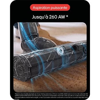 LG Aspirateur balai | 260aw | Kompressor™, LG A9K-PRIME1S