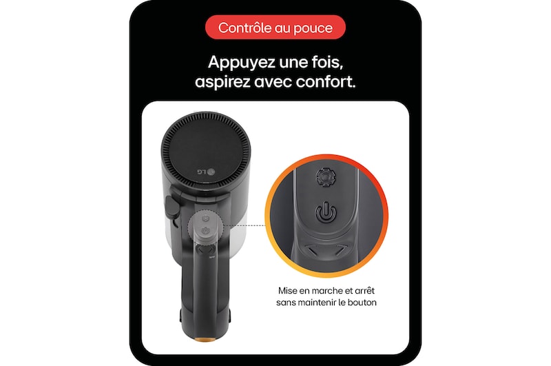 LG Aspirateur balai | 220aw | LG Kompressor™, LG A9K-SLIM2N