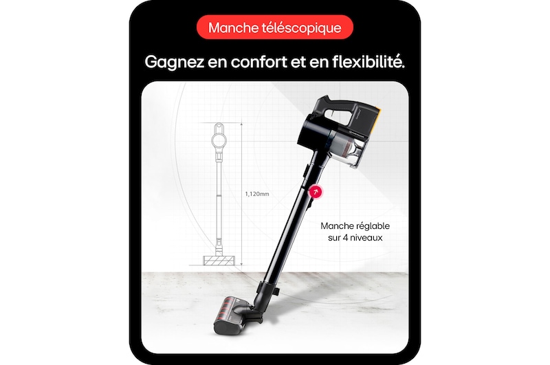 LG Aspirateur balai | 220aw | LG Kompressor™, LG A9K-SLIM2N