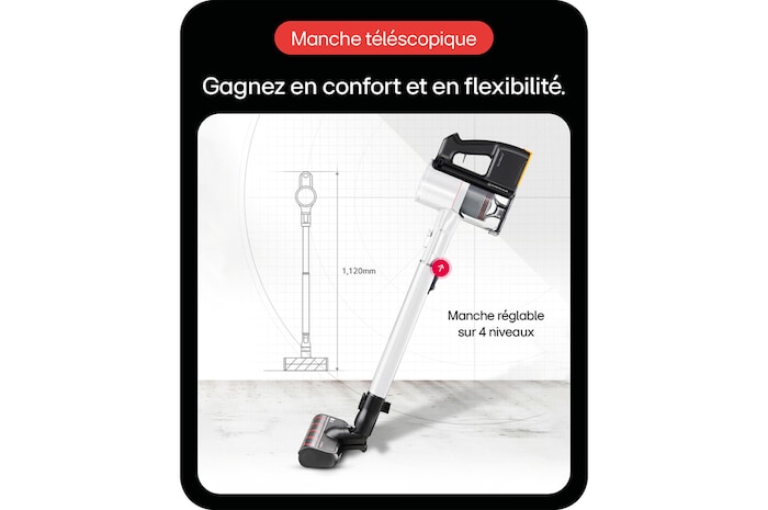 LG Aspirateur balai CordZero™ | 220aw | Kompressor™, LG A9K-LITE1C