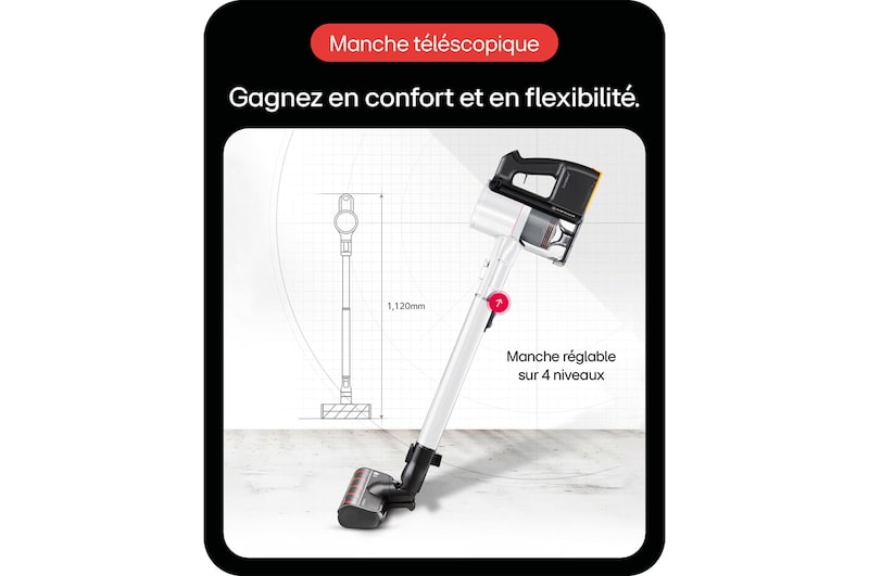 LG Aspirateur balai CordZero™ | 220aw | Kompressor™, LG A9K-LITE1C