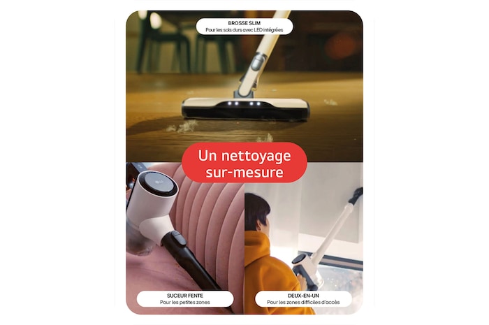 LG Aspirateur balai CordZero™ | 220aw | Kompressor™, LG A9K-LITE1C