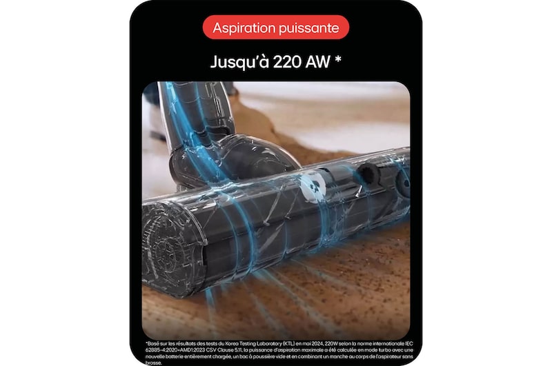 LG Aspirateur balai CordZero™ | 220aw | Kompressor™, LG A9K-LITE1C