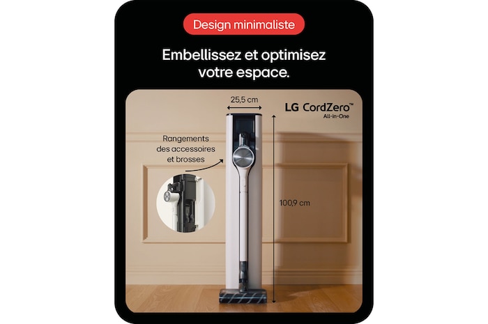 LG Aspirateur balai | 260aw | station All-in-One, LG A9T-PRIME1C