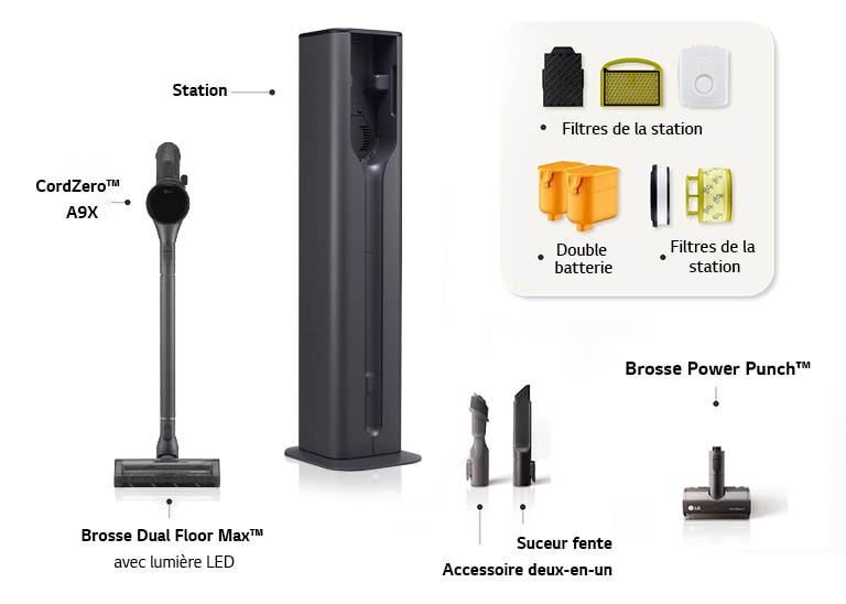 Image affichant les accessoires de la tour Combi.