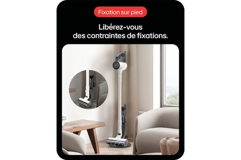 LG Aspirateur balai CordZero™|150aw, LG A9C-SLIM1C