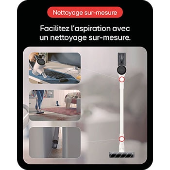 LG Aspirateur balai CordZero™|150aw, LG A9C-SLIM1C